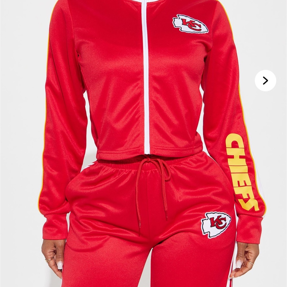 Fashion Nova KC Chiefs Red Track Suit